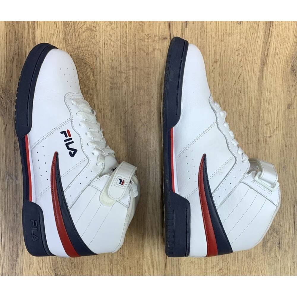 FILA F-13 White High Top  1VF059LX-150 Classic Basketball/Lifestyle Mens SIze 10 - Picture 10 of 13